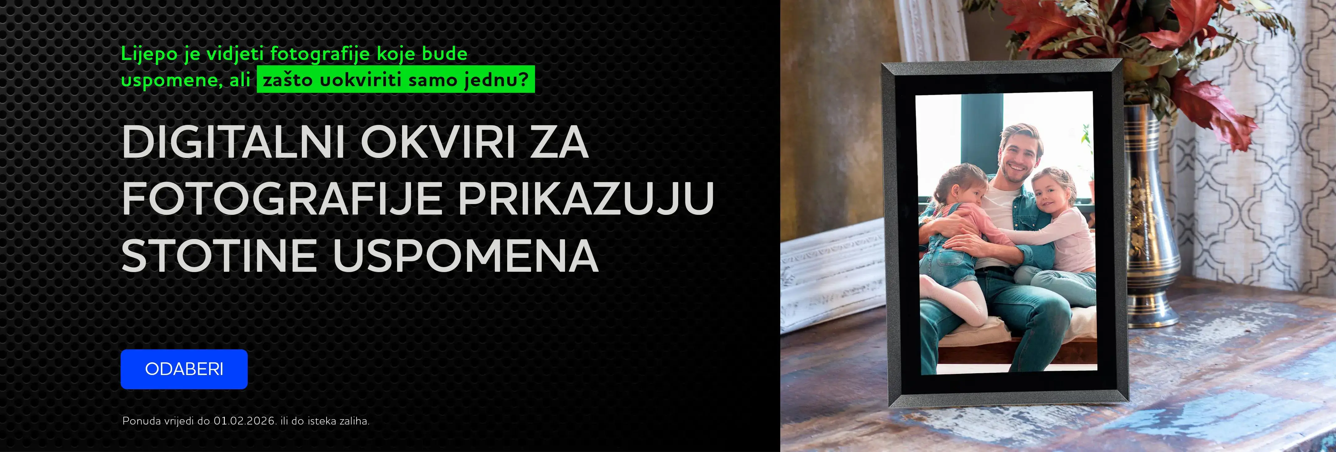 Index banner #14 Akcija SENCOR Digitalni Okviri