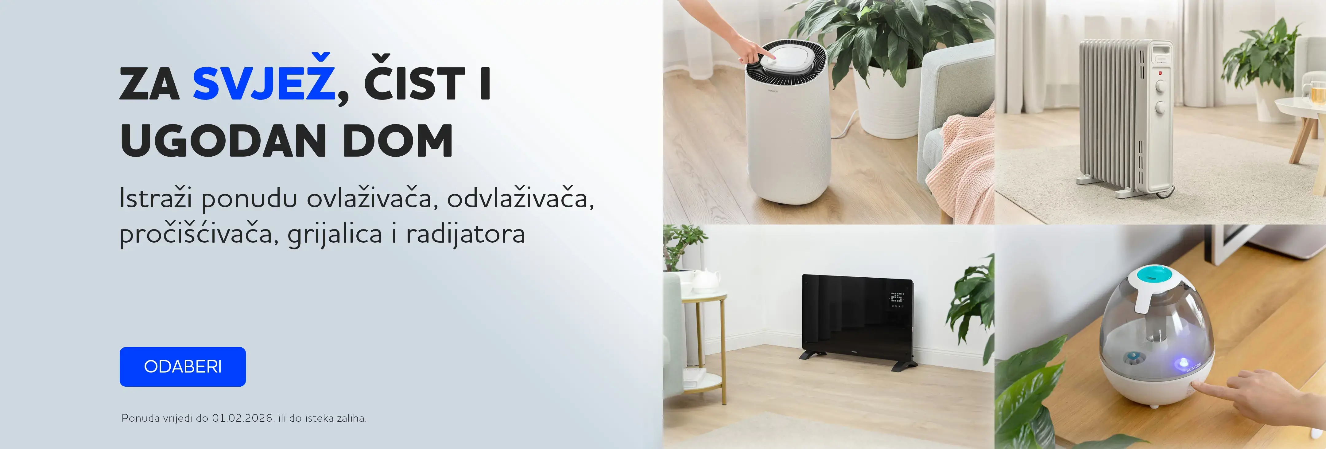 Index banner #26 SENCOR Grijanje i Ovlaživanje