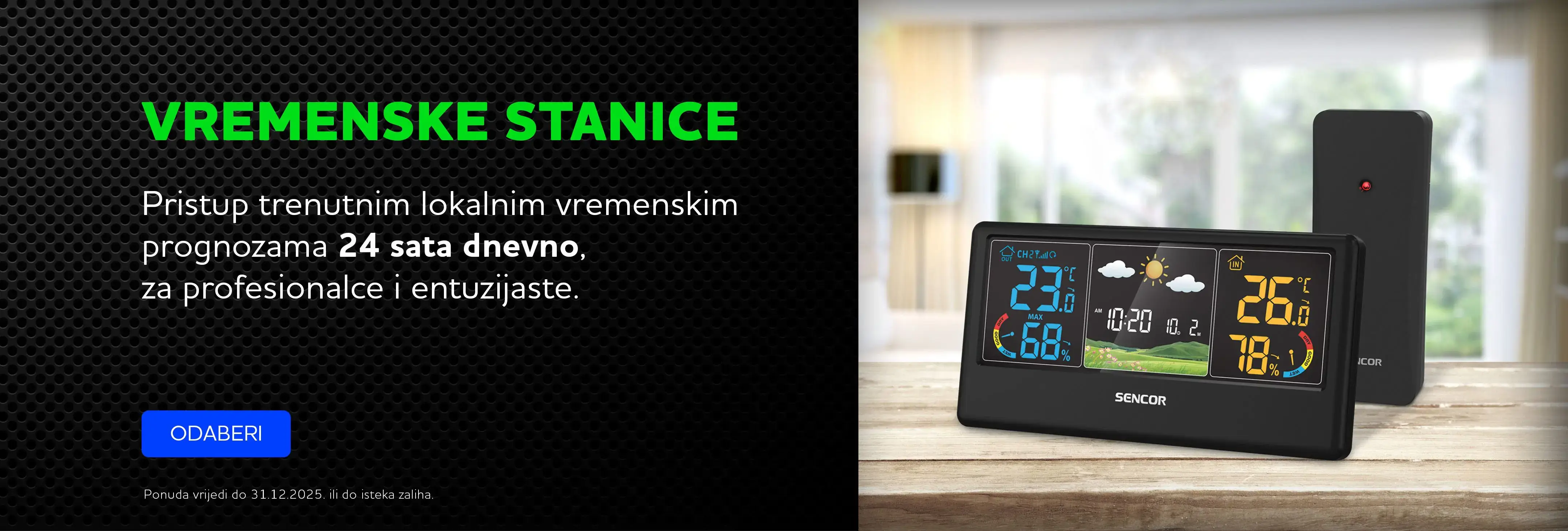 Index banner #30 Akcija SENCOR Vremenske Stanice