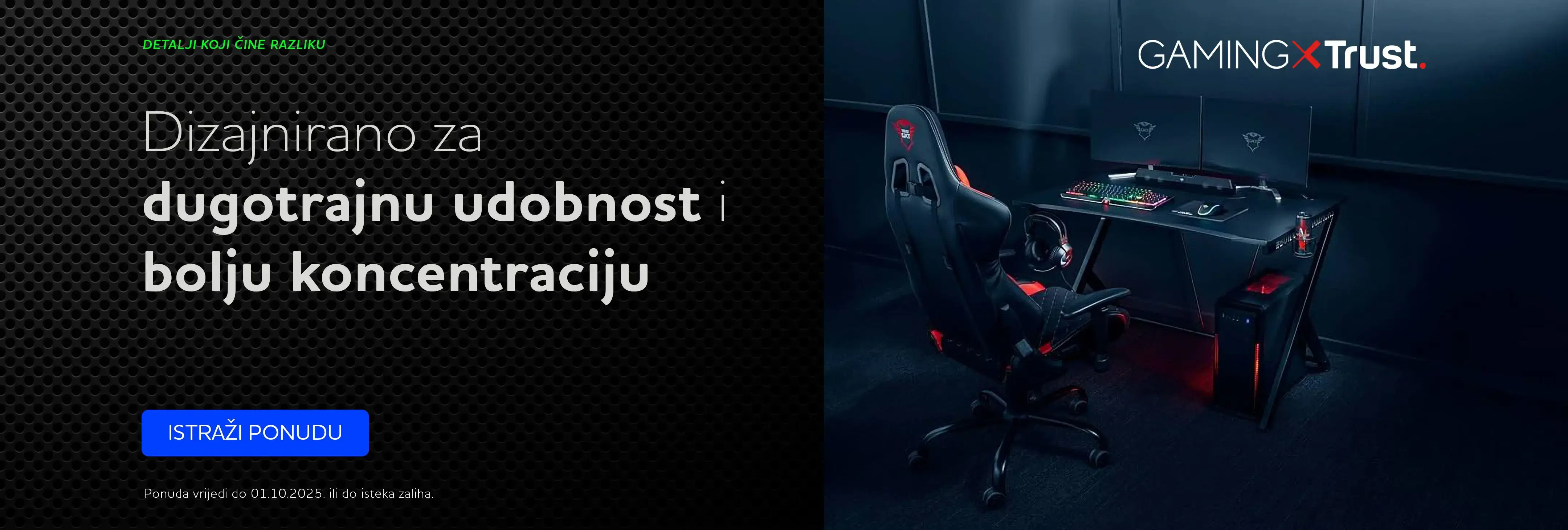Index banner #31 Akcija TRUST Gaming namještaj