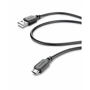 Kabel CELLULARLINE, USB-A na Micro USB, 120cm, Crni