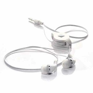 Slušalice TRAVEL BLUE, 552, In-Ear, 3,5mm, Uvlačive, Bijele