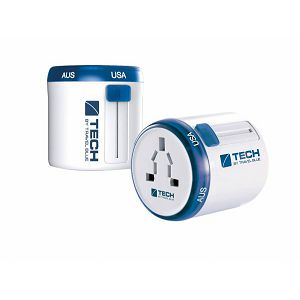 Adapter Putni TRAVEL BLUE, EU-Slide 260, Bijeli