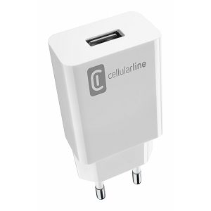Kućni Punjač CELLULARLINE, Za Samsung, 10W, 1xUSB-A, FC, Micro USB Kabel 100cm, Bijeli