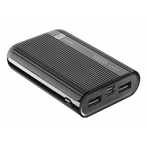 Prijenosna Baterija CELLULARLINE, Tank, 10000mAh, Crni
