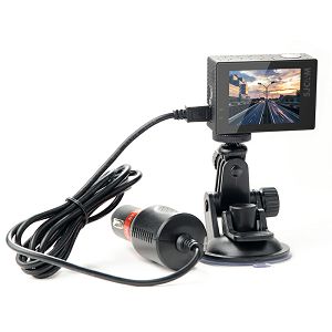 Auto Punjač/Držač Kamere SJCAM, Car Kit, 2A/5V, Crni