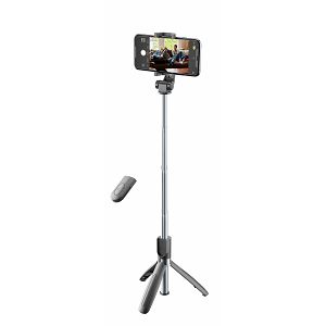 Selfie Stick CELLULARLINE, Tripod, Bluetooth, Crni