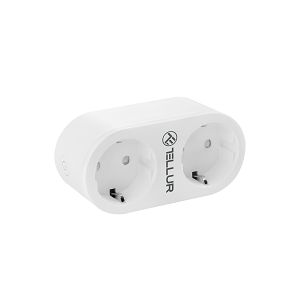 Utičnica Smart TELLUR, WiFi, 2xSchuko, 3680W/16A, TLL331061, Bijela
