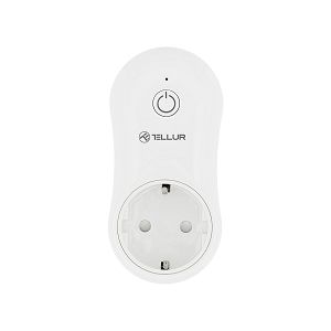 Utičnica Smart TELLUR, WiFi, 1xSchuko, 1xUSB-A, 2400W/10A, TLL331021, Bijela