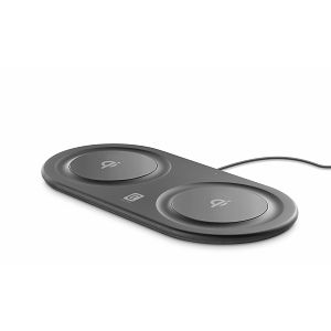 Kućni Punjač CELLULARLINE, Gemini, 10+10W, Bežični Dual, Crni*