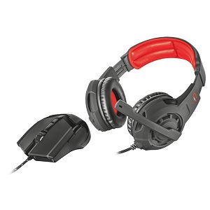 Set TRUST GXT 784, Slušalice i Miš, Gaming, Black