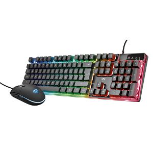 Set TRUST GXT 838 Azor, Tipkovnica i Miš, Gaming, Osvjetljenje, US, Black