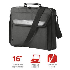 Torba Za Notebook TRUST, Atlanta 21080, Do 16'', Black