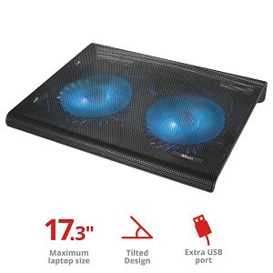 Hlađenje Za Notebook TRUST Azul, Do 17.3'', Osvjetljenje, Black