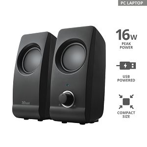 Zvučnici TRUST Remo 17595, 2.0, Black