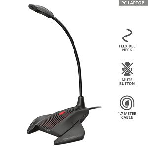 Mikrofon TRUST GXT 239 Nepa, Gaming, Stolni, Black