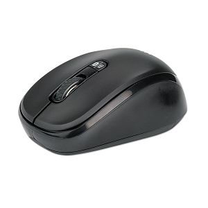 Miš MANHATTAN 179478,Dual-Mode, Optički, Bežični, BT 4.0, 2.4 GHz WIFI, 800/1200/1600 dpi, Crni