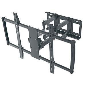 Nosač TV MANHATTAN 461221, Zidni, Univerzalni, 60"-100", 80kg, Visina/Nagib/Okretni, Crni