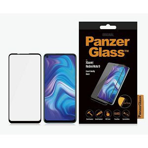 Zaštitno Staklo PANZERGLASS, Xiaomi Redmi Note 9, CaseFriendly, Crno