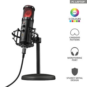 Mikrofon TRUST GXT 256 Exxo, Streaming, USB, Black