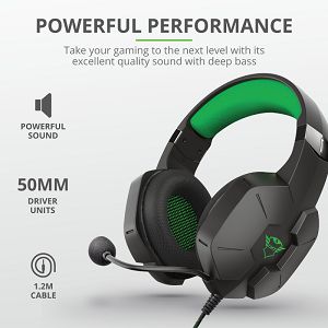 Slušalice TRUST GXT 323X Carus, Gaming, Multiplatform, Black