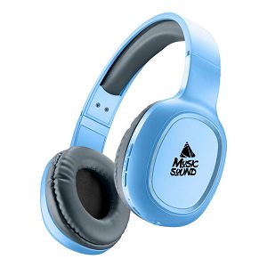 Slušalice CELLULARLINE, MUSIC SOUND, Basic, Bluetooth, Naglavne, Plave