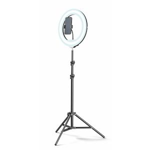 Selfie Ring CELLULARLINE, Pro, 13'' LED, Tripod, Crni
