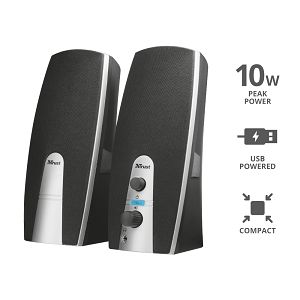 Zvučnici TRUST Mila 16697, 2.0, 5W, Black