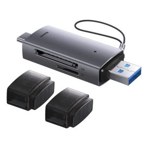 Adapter BASEUS, USB-A (M)/ USB-C (M), Čitač SD i TF, WKQX060113