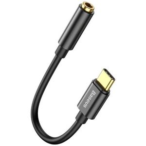 Adapter BASEUS, USB-C (M) na AUX 3.5mm (Ž), Black, CATL54-01