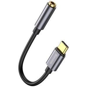 Adapter BASEUS, USB-C (M) na AUX 3.5mm (Ž), Grey, CATL54-0G