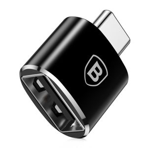 Adapter BASEUS, USB-C (M) na USB-A (Ž), Mini, Black, CATOTG-01