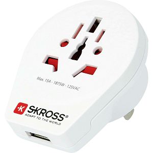 Adapter Putni SKROSS, World To USA USB, 1.500268