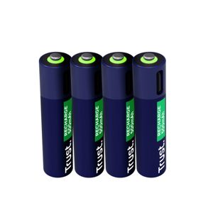 Baterije TRUST AAA, punjive, 500 mAh, USB-C, 4 komada