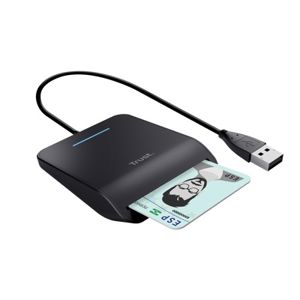 Čitač Pametnih Kartica TRUST PRIMO, USB 2.0, Smart Card, Contact, Crni