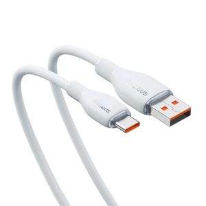 Kabel BASEUS, Pudding Series, USB-A na USB-C, 100W, 120cm, White, P10355703221-00