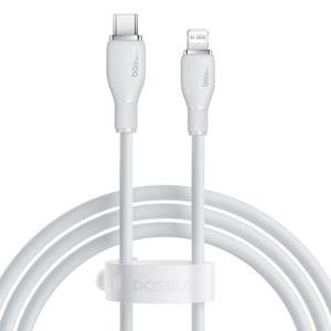 Kabel BASEUS, Pudding Series, USB-C na Lightning, 20W, 120cm, White, P10355701221-00