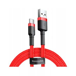 Kabel BASEUS, Woven, 2A, USB-A na USB-C, 2W, 200cm, Red, CATKLF-C09