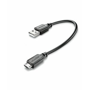 Kabel CELLULARLINE, USB-A na Micro USB, 15cm, Crni