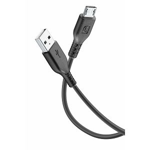 Kabel CELLULARLINE, USB-A na Micro USB, 300cm, Crni