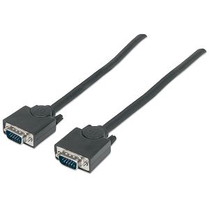 Kabel MANHATTAN 311748, SVGA Monitor, HD15 (M) na HD15 (M), Shield, 3m, Crni
