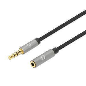 Kabel MANHATTAN 356022, AUX Produžni, 3.5mm (M) Na 3.5mm (Ž), GP, 100cm