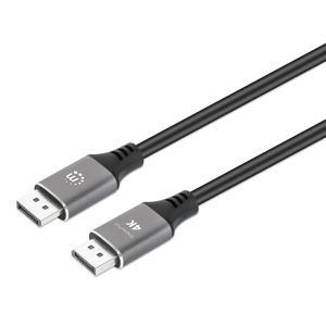 Kabel MANHATTAN 356800, Monitor, DisplayPort (M) na DisplayPort (M), do 4K@60Hz, 2m, Crni 
