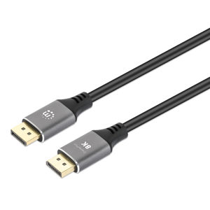 Kabel MANHATTAN 356824, Monitor, DisplayPort (M) na DisplayPort (M), do 8K@60Hz, 2m, Crni 