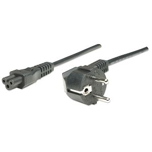 Kabel MANHATTAN 371131, Naponski, PC, C5 na CEE 7/4, 1.8m, Crni