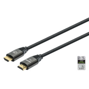 Kabel MANHATTAN 394956, Certified Ultra High Speed, Ethernet, HDMI (M) na HDMI (M), 8K@60Hz, 1m, Crni 