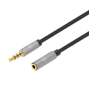 Kabel MANHATTAN 395038, AUX Produžni 3.5mm (M) Na 3.5mm (Ž), GP, 2m 
