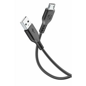 Kabel CELLULARLINE, USB-A na Micro USB, 60cm, Crni