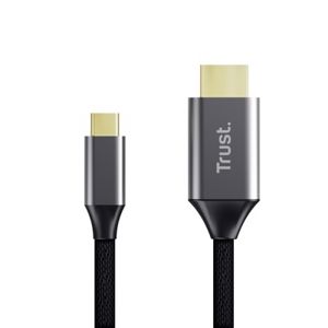 Kabel TRUST CALYX, USB-C na HDMI, Full HD/Ultra HD 4K, 200cm, Black