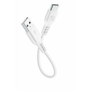 Kabel CELLULARLINE, USB-A na USB-C, 15cm, Bijeli